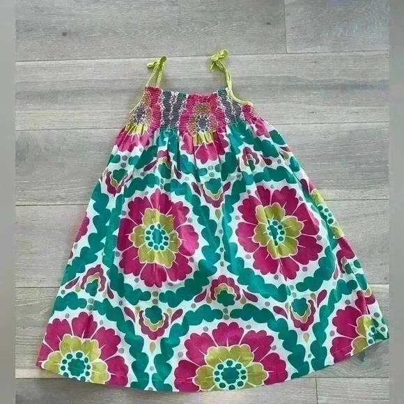 Mini Boden Girls Floral Smocked Sundress size 9/10 years old - Picture 2 of 8